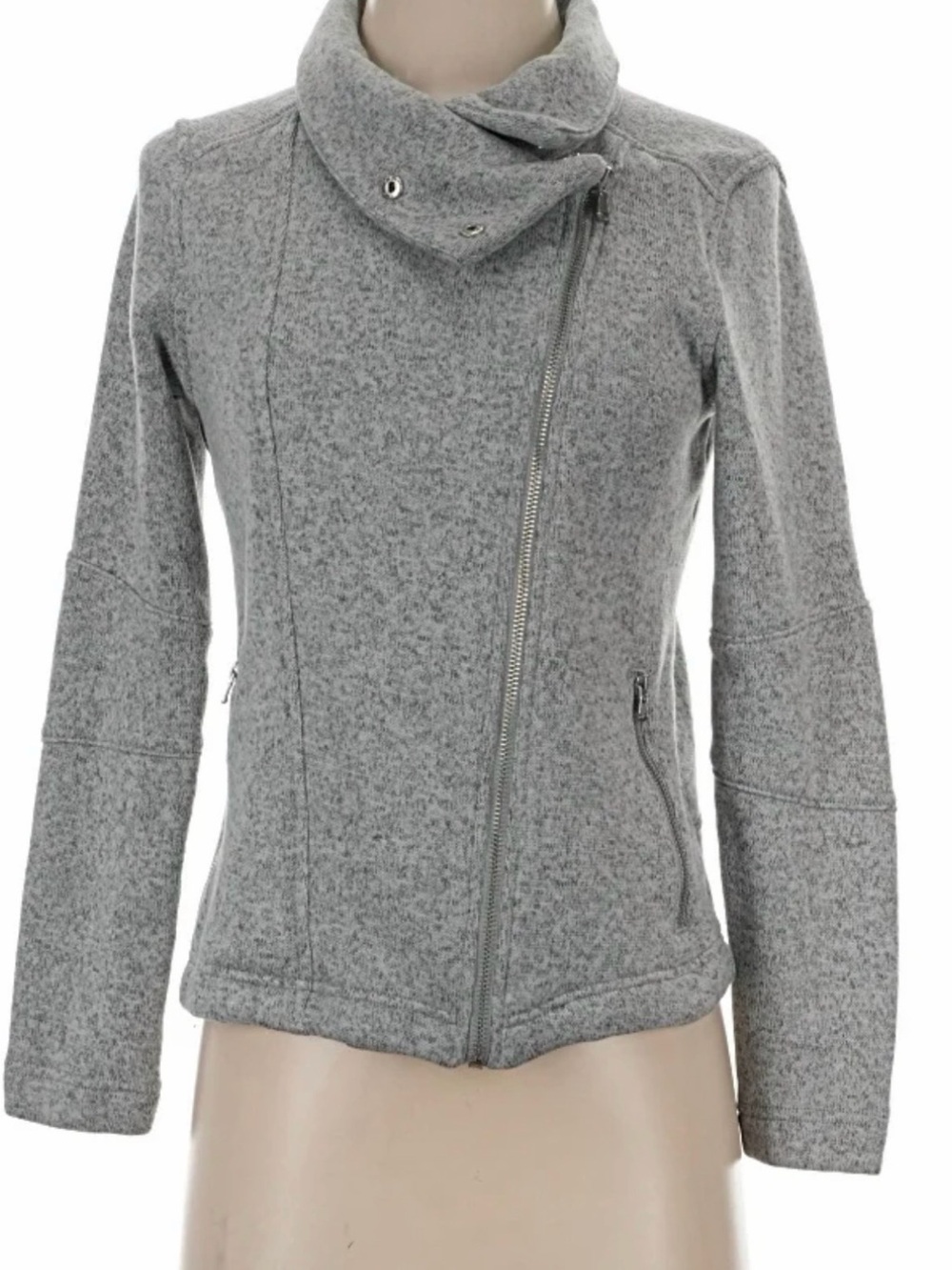 Old Navy Grey Lightweight Zip-Up Jacket – Athleisure Active Full Zip Size large